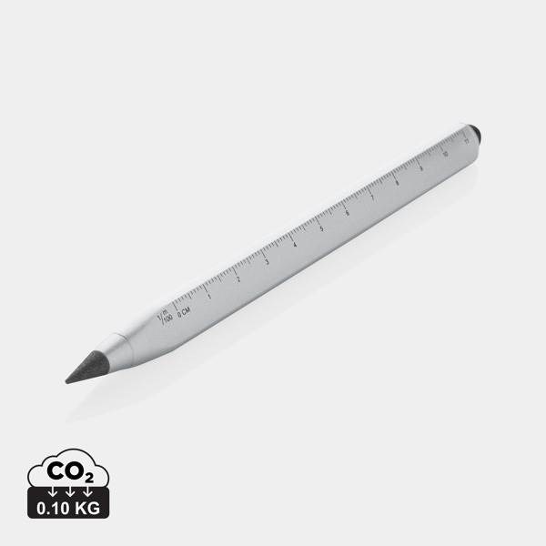 Obrázky: Nekonečná víceúčelová tužka z rec.hliníku, stříbrná, Obrázek 10