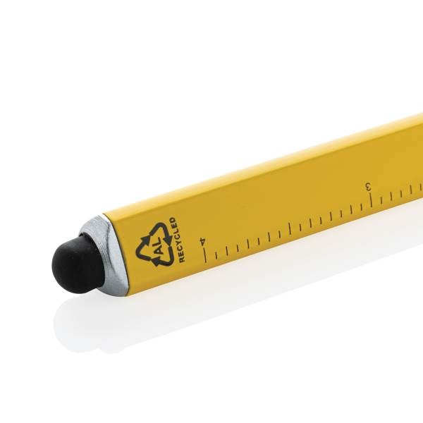 Obrázky: Nekonečná víceúčelová tužka z rec.hliníku, žlutá, Obrázek 4