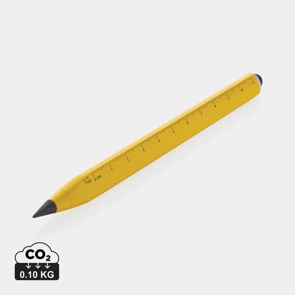 Obrázky: Nekonečná víceúčelová tužka z rec.hliníku, žlutá, Obrázek 12