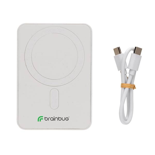 Obrázky: Bílá bezdrátová powerbanka 5000mAh Magnetix, Obrázek 7