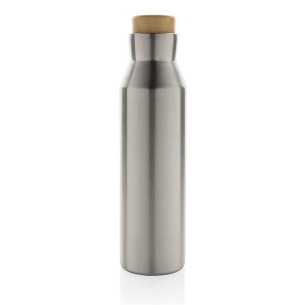 Obrázky: Stříbrná termo lahev Gaia 600 ml z rec.nerez. oceli