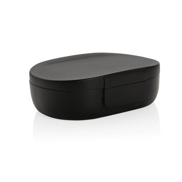 Obrázky: Obědový box Avira Atlas 700ml z rec. plastu, černý, Obrázek 3