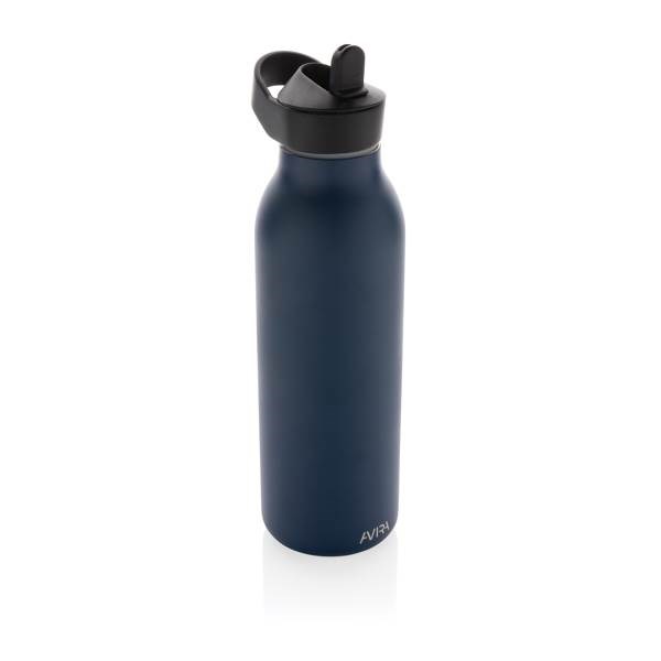 Obrázky: Flip-top lahev Avira Ara 500ml z rec.oceli, modrá, Obrázek 1