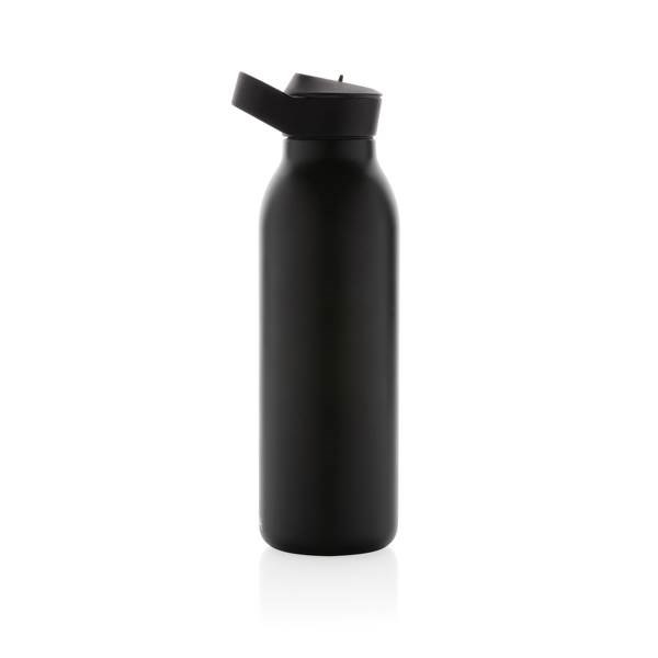 Obrázky: Flip-top lahev Avira Ara 500ml z rec.oceli, černá, Obrázek 2