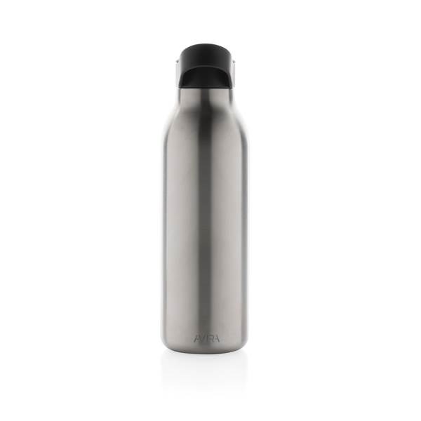 Obrázky: Flip-top lahev Avira Ara 500ml z rec.oceli,stříbrná, Obrázek 3