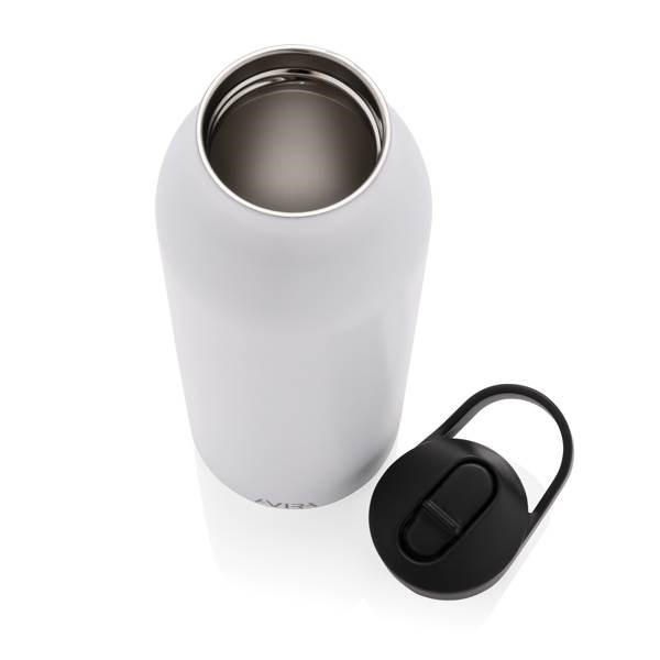 Obrázky: Flip-top lahev Avira Ara 500ml z rec.oceli, bílá, Obrázek 6