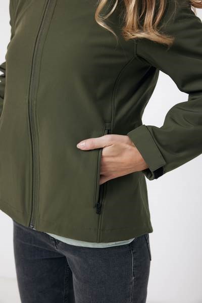 Obrázky: Dám. softshell bunda Makalu z rec. PES, khaki L, Obrázek 9