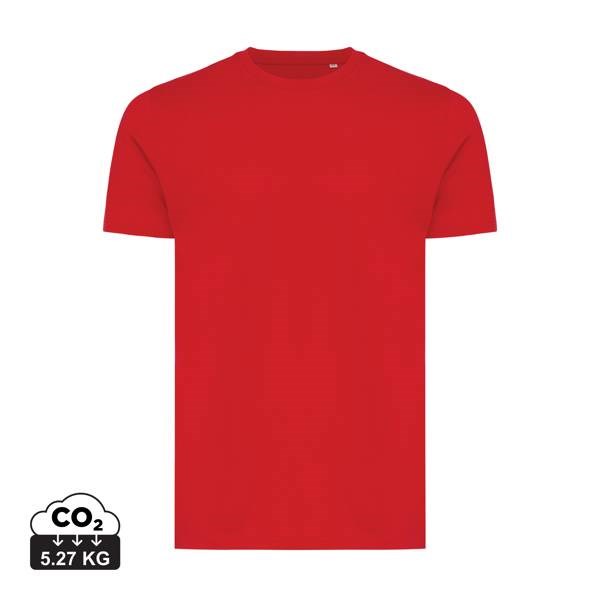 Obrázky: Unisex tričko Bryce, rec.bavlna, červené 4XL, Obrázek 4