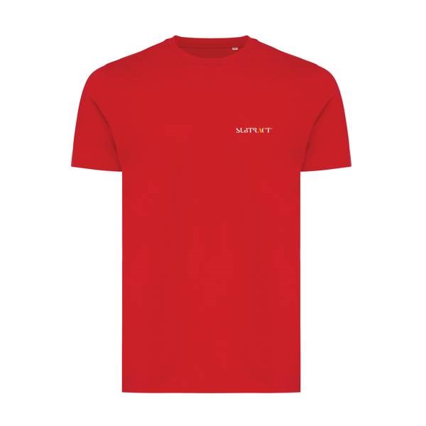 Obrázky: Unisex tričko Bryce, rec.bavlna, červené L, Obrázek 3
