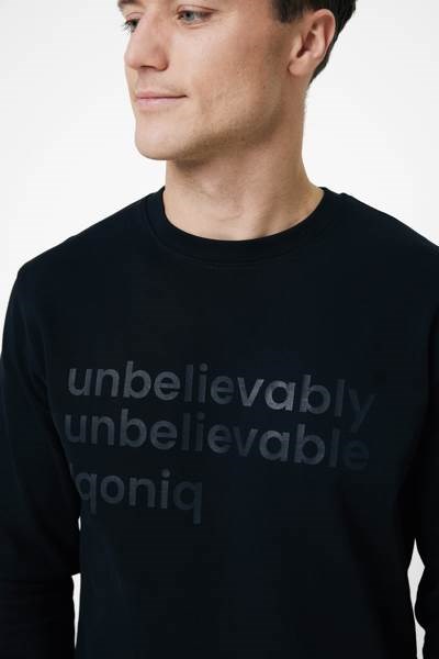 Obrázky: Unisex mikina Zion 340 z rec. bavlny, černá 5XL, Obrázek 6