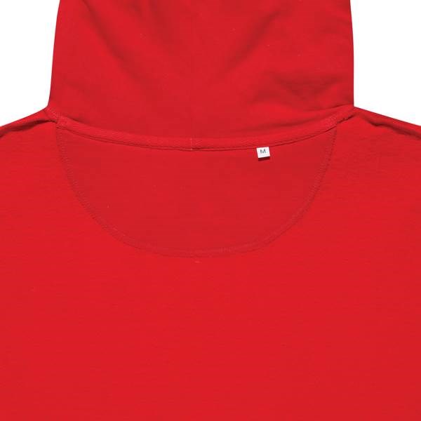 Obrázky: Mikina Jasper s kapucí, rec.bavlna, červená XL, Obrázek 4