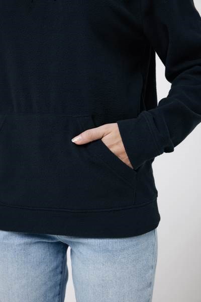 Obrázky: Microfleece mikina Trivor z recykl. PES černá XXL, Obrázek 3
