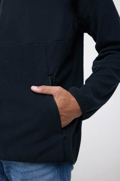 Obrázky: Microfleece bunda na zip Talung z rec.PES, černá XL, Obrázek 4
