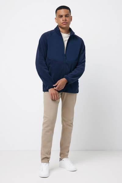 Obrázky: Microfleece bunda na zip Talung z RPES, n.modrá XL, Obrázek 9