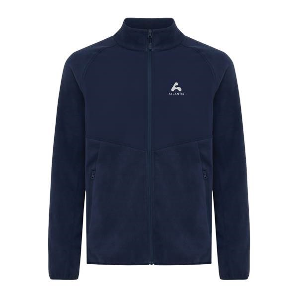 Obrázky: Microfleece bunda na zip Talung z RPES, n.modrá 3XL, Obrázek 12