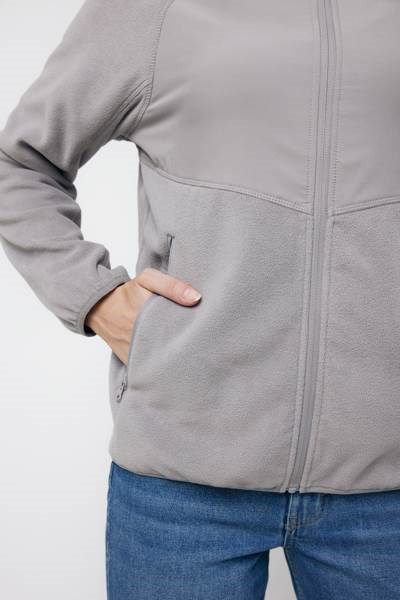 Obrázky: Microfleece bunda Talung z rec.PES, světle šedá 3XL, Obrázek 7
