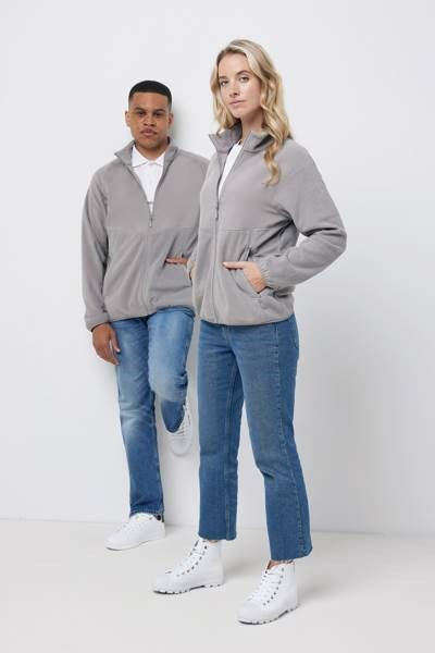 Obrázky: Microfleece bunda Talung z rec.PES, světle šedá 3XL, Obrázek 10