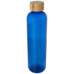 Obrázky: Modrá láhev 950ml, rec. plast, bamb. víčko