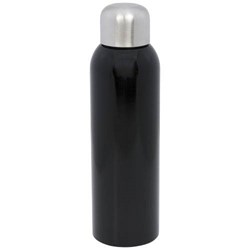 Obrázky: Černá 820ml recyk. nerez láhev se šroubov. víčkem