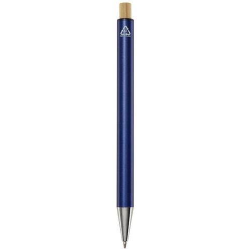 Obrázky: Modré kuličkové pero, recykl. hliník, modrá náplň, Obrázek 2