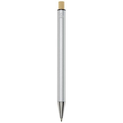 Obrázky: Stříbrné kuličkové pero,recykl. hliník,modrá náplň, Obrázek 2
