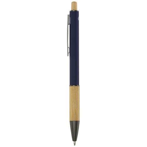 Obrázky: Modré kuličkové pero - recykl. hliník/bambus, MN, Obrázek 5