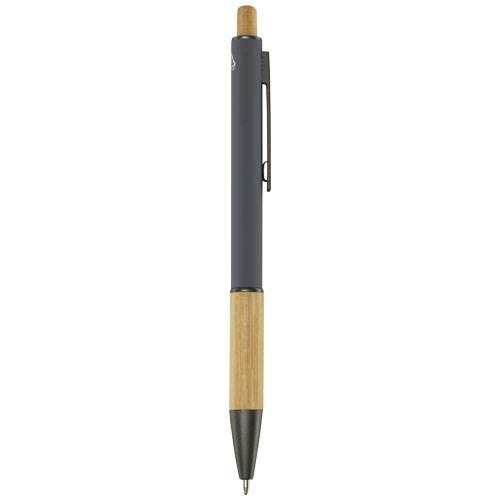 Obrázky: Šedé kuličkové pero - recykl. hliník/bambus, MN, Obrázek 7