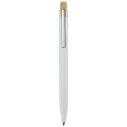 Obrázky: Kuličkové pero z recykl. hliníku, bílá, ČN