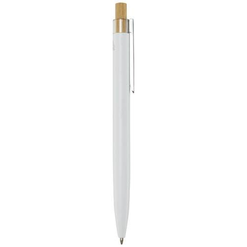 Obrázky: Kuličkové pero z recykl. hliníku, bílá, ČN, Obrázek 2