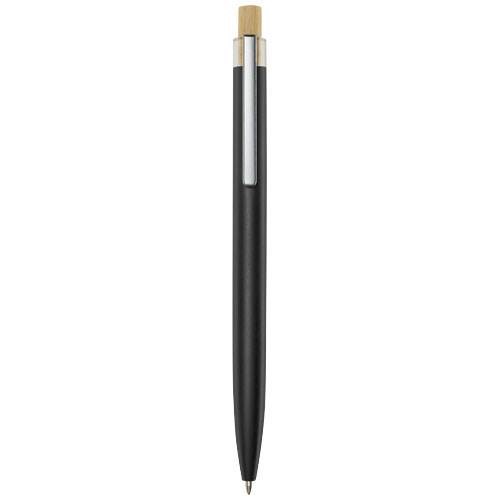 Obrázky: Kuličkové pero z recykl. hliníku, černá, ČN