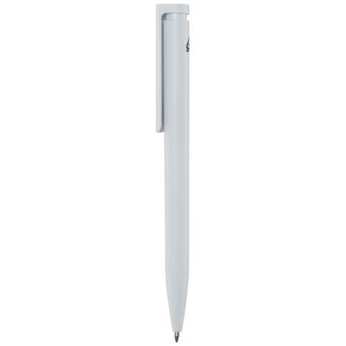 Obrázky: Bílé kuličkové pero, bílý klip, rec. plast, MN, Obrázek 3