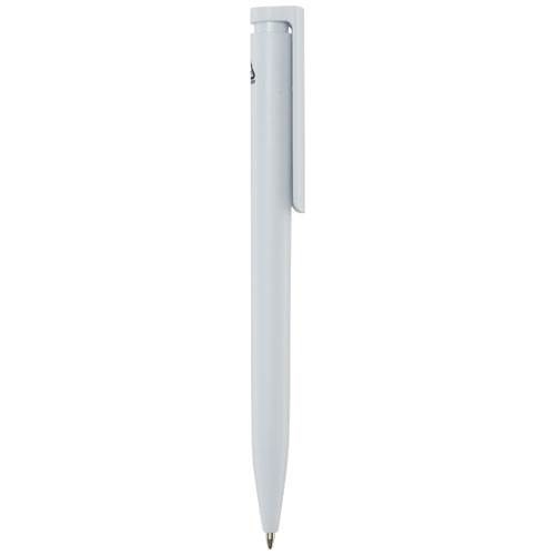 Obrázky: Bílé kuličkové pero, bílý klip, rec. plast, MN, Obrázek 5