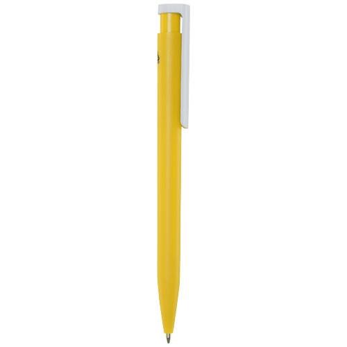 Obrázky: Žluté kuličkové pero, bílý klip, rec. plast, MN, Obrázek 5