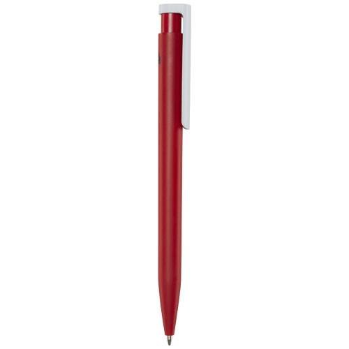 Obrázky: Červené kuličkové pero, bílý klip, rec. plast, MN, Obrázek 5