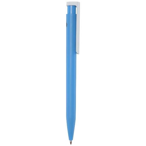 Obrázky: Sv. modré kuličkové pero, bílý klip, rec. plast, MN, Obrázek 5