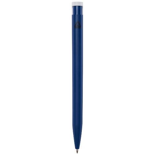 Obrázky: Tm. modré kuličkové pero, bílý klip, rec. plast, MN, Obrázek 2