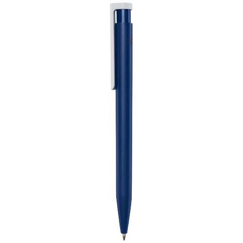 Obrázky: Tm. modré kuličkové pero, bílý klip, rec. plast, MN, Obrázek 3
