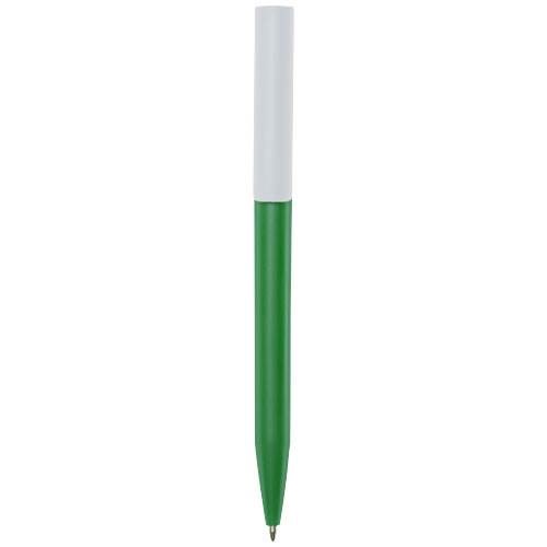 Obrázky: Zelené kuličkové pero, bílý klip, rec. plast, MN