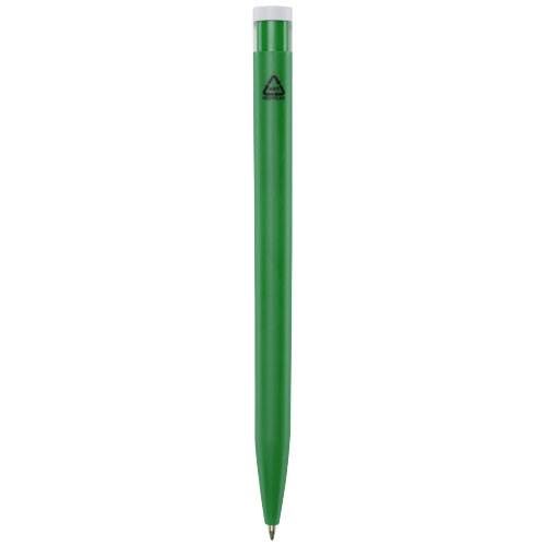 Obrázky: Zelené kuličkové pero, bílý klip, rec. plast, MN, Obrázek 2