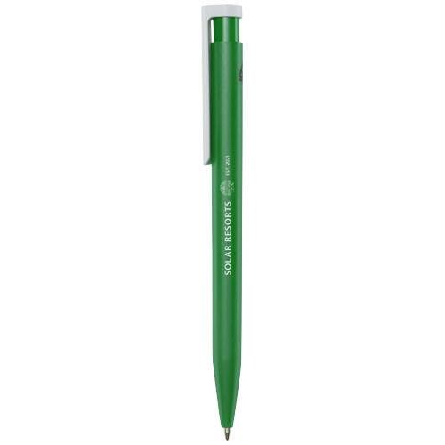 Obrázky: Zelené kuličkové pero, bílý klip, rec. plast, MN, Obrázek 4