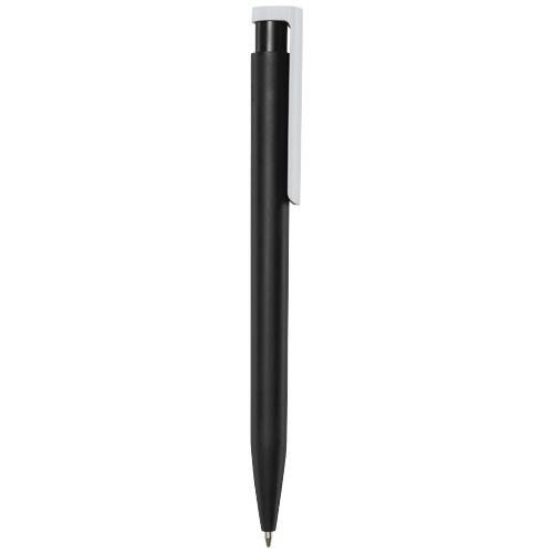 Obrázky: Černé kuličkové pero, bílý klip, rec. plast, MN, Obrázek 5