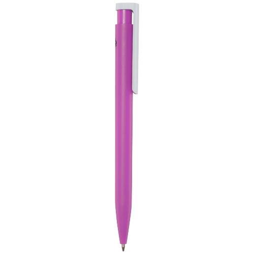 Obrázky: Růžové kuličkové pero, bílý klip, rec. plast, ČN, Obrázek 5