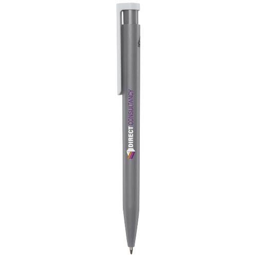 Obrázky: Šedé kuličkové pero, bílý klip, rec. plast, ČN, Obrázek 4