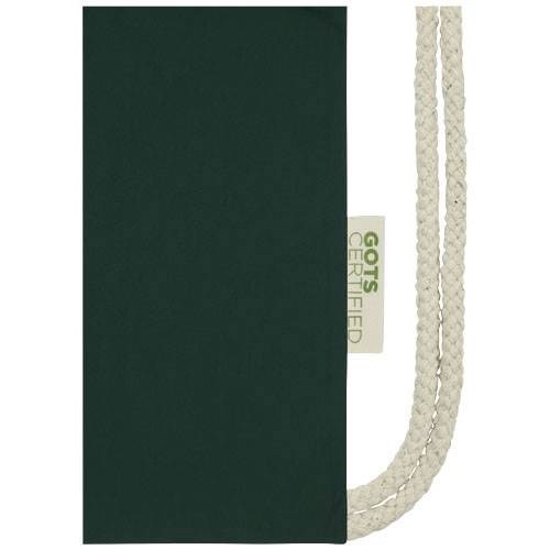 Obrázky: Zelený 100 g/m² batoh z org. bavlny, cert. GOTS, Obrázek 2