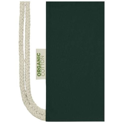 Obrázky: Zelený 100 g/m² batoh z org. bavlny, cert. GOTS, Obrázek 3