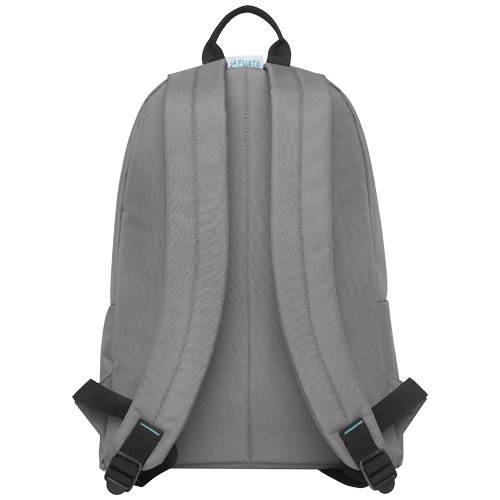 Obrázky: Šedý batoh z GRS RPET, přední kapsa na zip, Obrázek 2