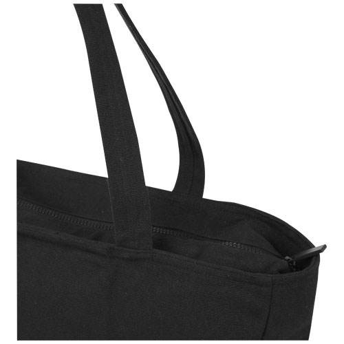 Obrázky: Černá recyklov. nákupní taška se zipem, 500g, Obrázek 3