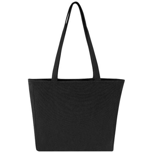 Obrázky: Černá recyklov. nákupní taška se zipem, 500g, Obrázek 4