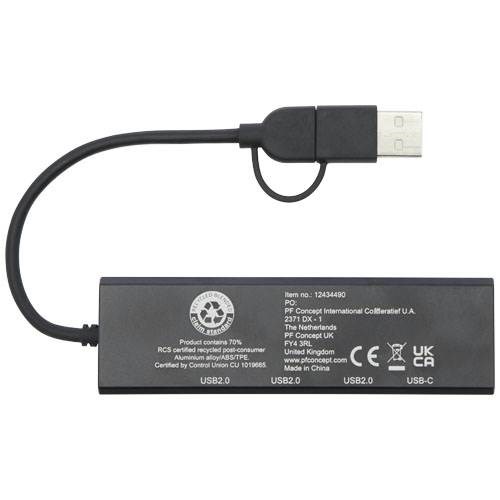 Obrázky: Rozbočovač USB 2.0 z RCS recyklovaného hliníku, Obrázek 2