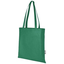 Obrázky: Zelená recykl. netkaná běžná nákupní taška, 6 l
